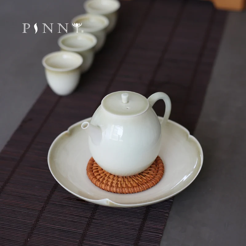 

PINNY Retro Plant Ash Teapot Pigmented Ceramic Tea Pot Chinese Kung Fu Drinkware Traditional Chinese Tea Service Teapot Kettle