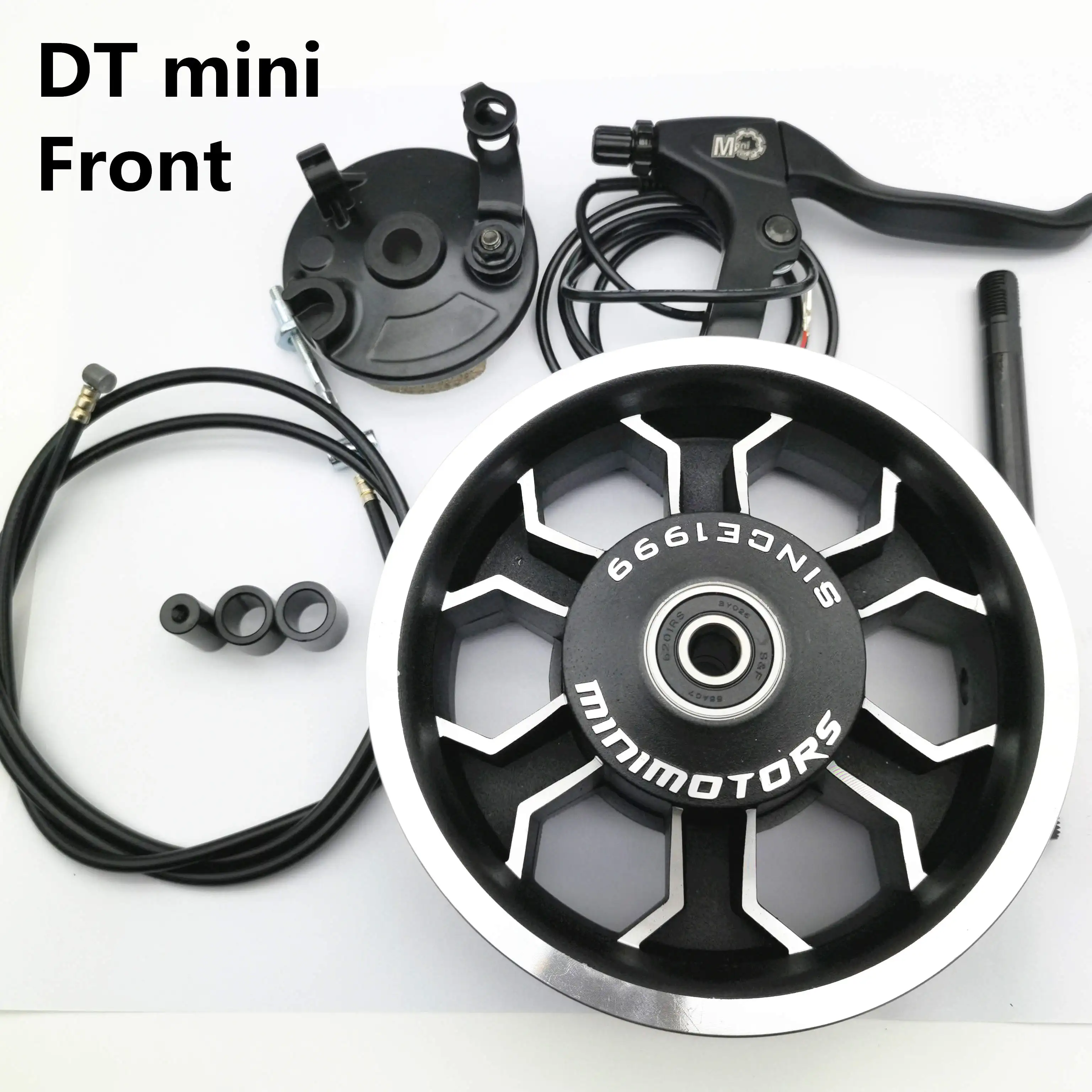 DT mini aluminum Front wheel with brake update rim replacement dualtron electric scootern no tyre | Спорт и развлечения