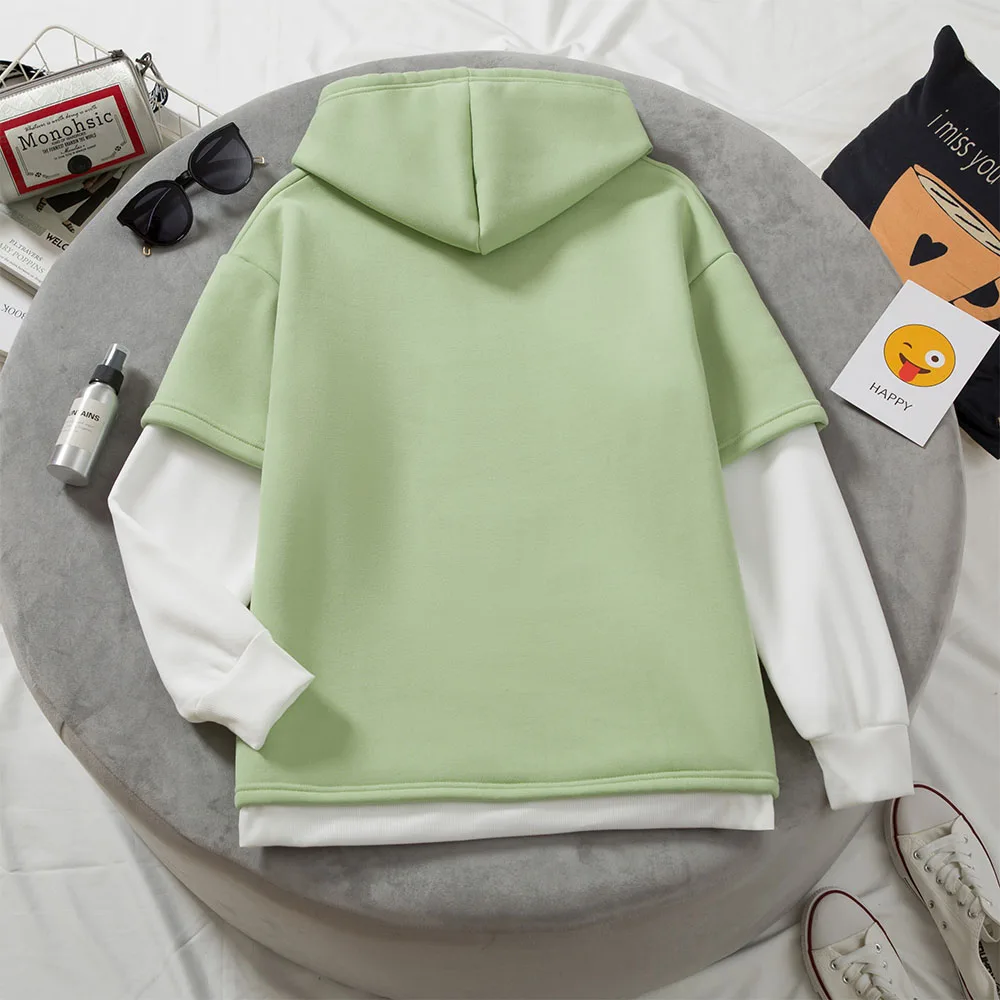 Sudadera con capucha de rana para niña, ropa de gran tamaño con estampado de  estética, suéter Harajuku femenino con cordón, ropa Kawaii - AliExpress