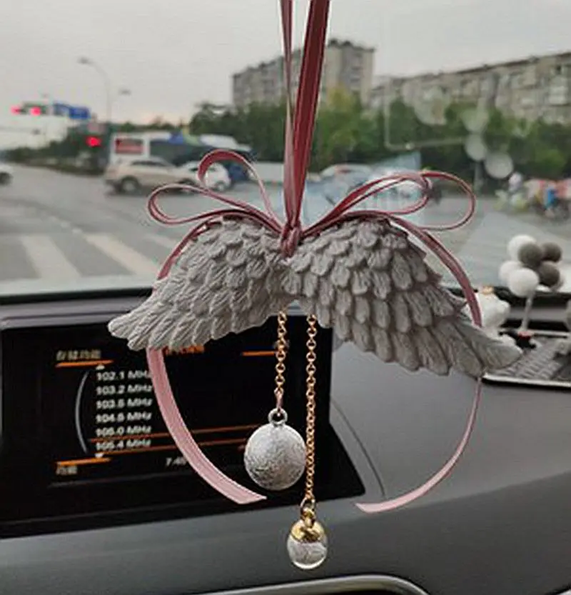 Автомобильные парфюмерные аксессуары, подвеска для ароматерапии, подвеска в виде крыльев Ангела, водяной колокольчик, цветочный магазин, расширяющийся камень и ручной обряд
