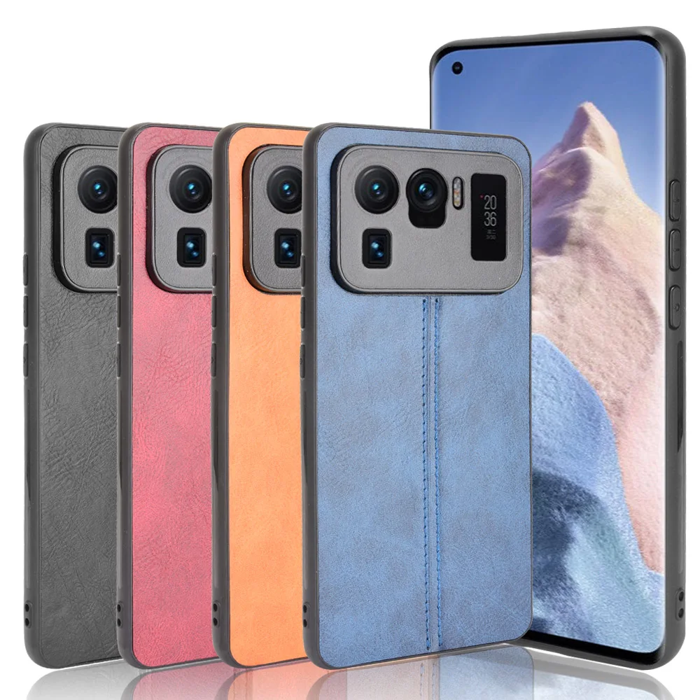 Xiaomi 11 Ultra スマートフォン 本体 + ケース2種 For Xiaomi Mi 11 Ultra Case For Mi 11 Ultra Suture Soft Edge