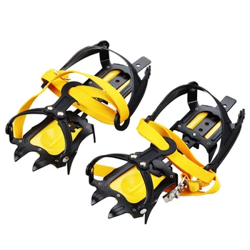 

Sporting Snow Crampon Footwear 1 Pair Ice Gripper Anti-slip Shoe Covers Spike High Strength Elongation Elasticity