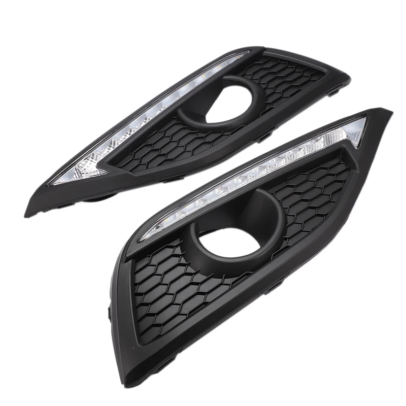 Автомобильный светодиодный DRL Габаритные огни противотуманные лампы сигнала поворота светильник Стиль реле 12V для Хонда сrv CR-V 2012 2013
