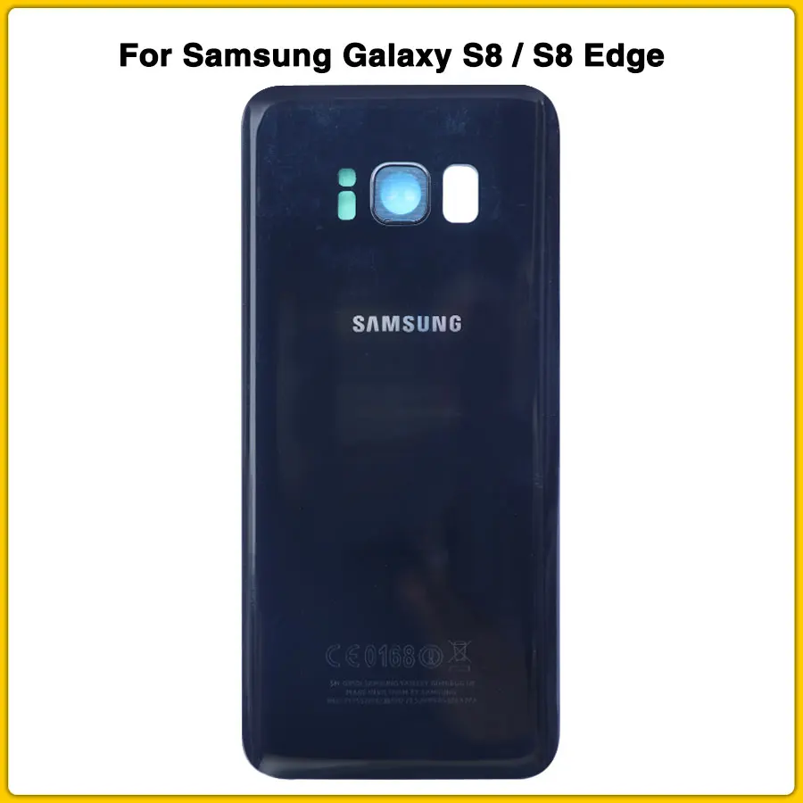 Чехол для задней панели S8 для samsung S8 G950F G950 S8 Plus S8+ G955F задняя крышка для батареи стеклянная крышка корпуса