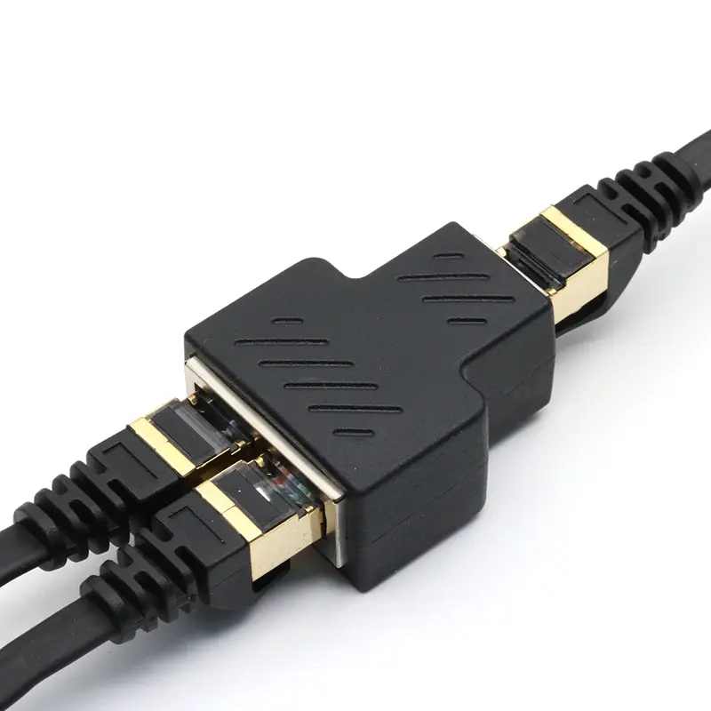 xintylink 1 to 2 ways lan rg45 cat6 cat5e cat5 8p8c stp shielded ethernet network cable rj45 female splitter connector adapter - Image 5