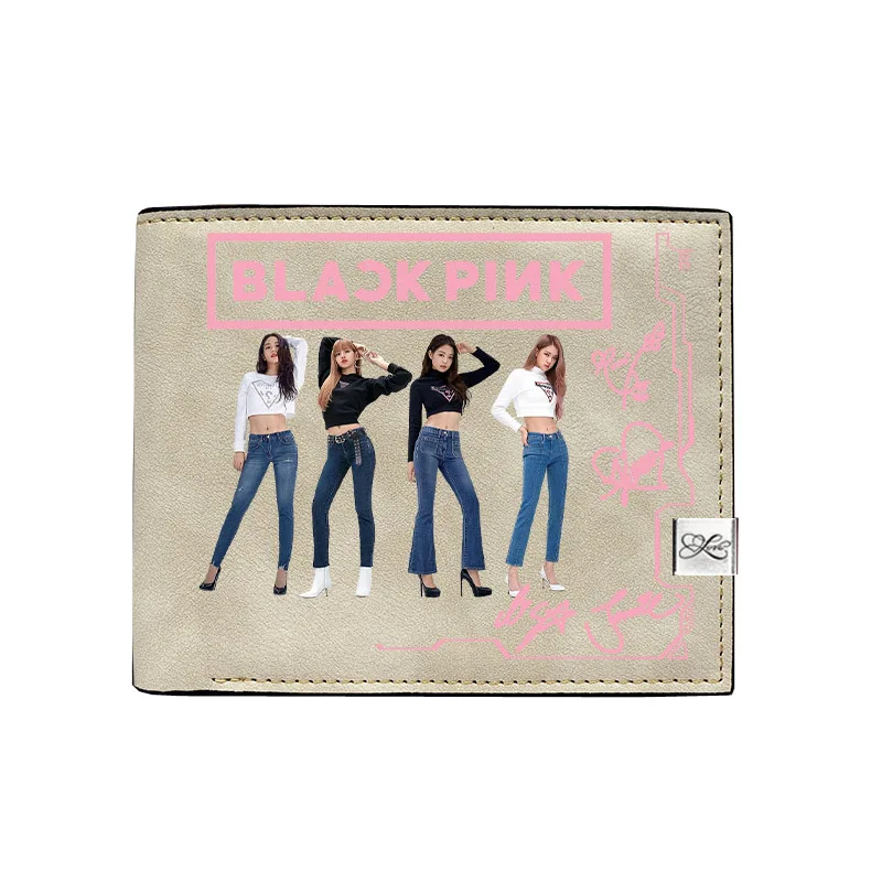 Корейский женский длинный кошелек для монет Kpop Blackpink Lisa Kawaii ID держатель для карт из искусственной кожи женский кошелек большие деньги телефон сумки Carteira - Цвет: 2