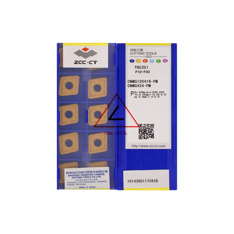 

CNMG120416-PM YBC251 10pcs Original CHINA ZCCCT Turning Inserts