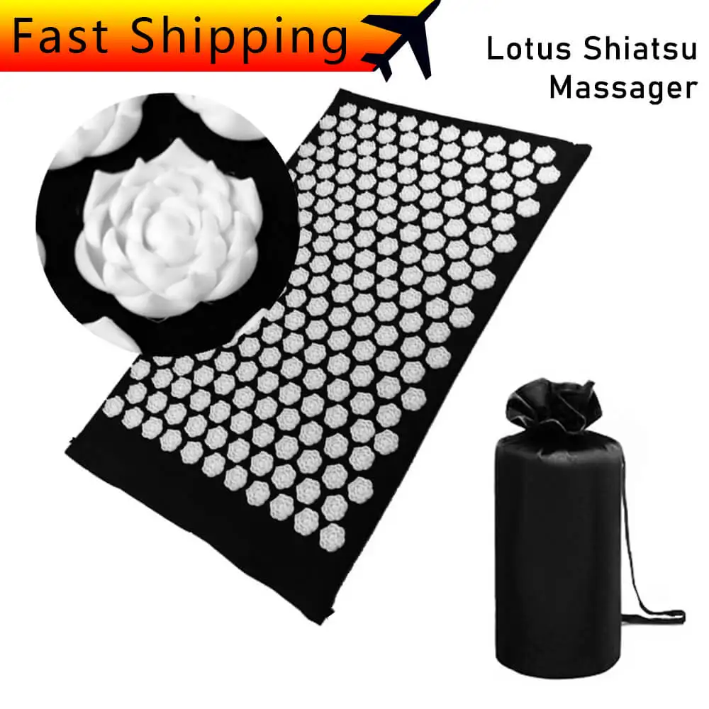 

Lotus Acupuncture Body Care Massager Mat Shiatsu Yoga Cushion Set Relieve Stress Back Pain Pillow Relaxation Neck Massage Pad