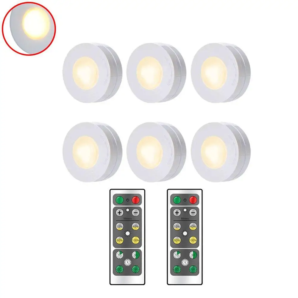 cheap White Warm Light Show Cabinet Supplementary Light White Plastic Touch Lamp Sleep Timing Shutdown Intelligent Battery Lamp