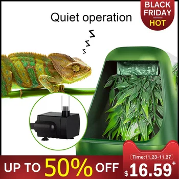 

11X27cm ABS Automatic Reptile Water Drinking Filter Feeding Drinkers Tools Drinking Water Fountain Lizard Chameleon Amphibian