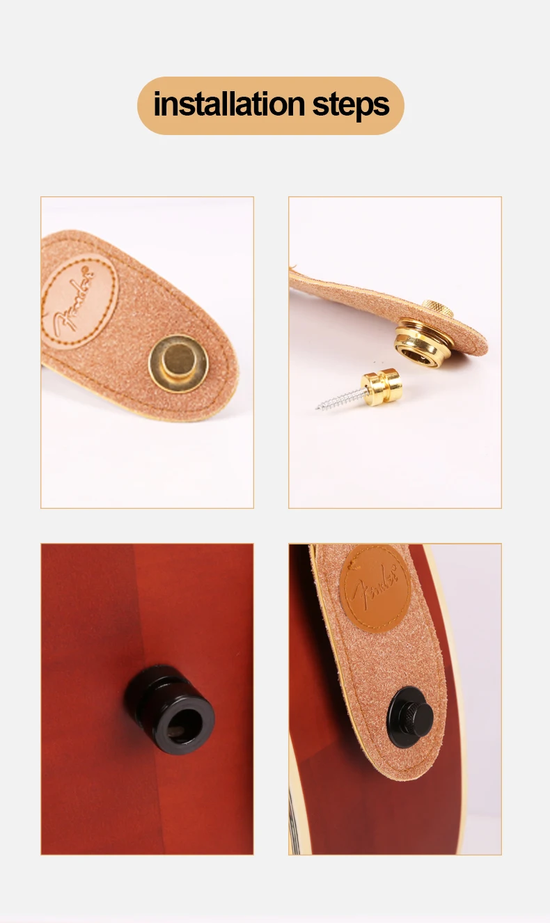 Sliding lock guitar strap nails Electroplating alloy Guitar strap non slip buckle Electric guitar strap anti slip tail studs