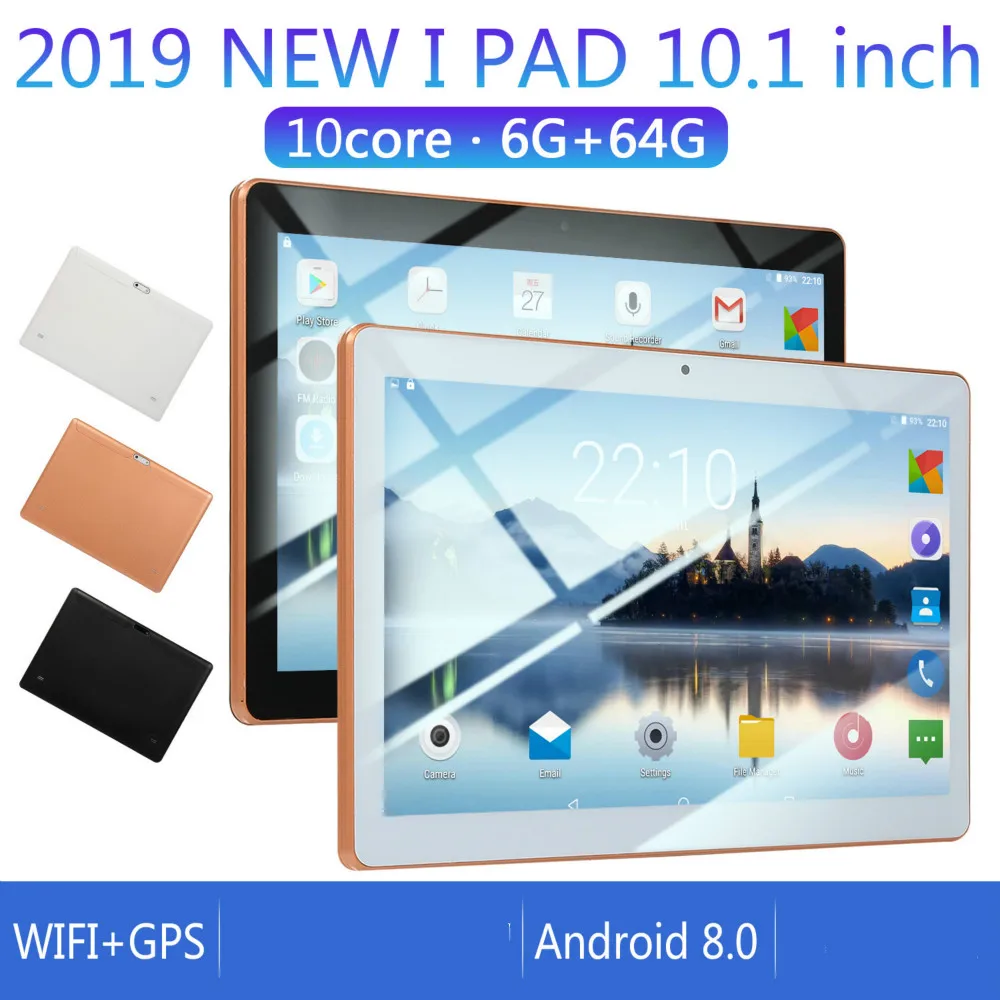 

2020 Hot sole new 10 inch Android 8.0 tablet double card dual standby 6G+128GB large memory smart tablet 4G Phone tablet PC