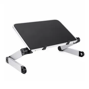 

Adjustable Aluminum Laptop Desk Ergonomic Portable TV Bed Lapdesk Tray PC Table Stand Notebook Table Desk Stand With Mouse Pad