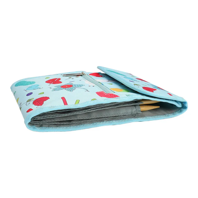 Empty Knitting Needles Case Travel Storage Organizer Storage Bag for Circular Knitting Needles and Other Accessories Storage Bag (1)