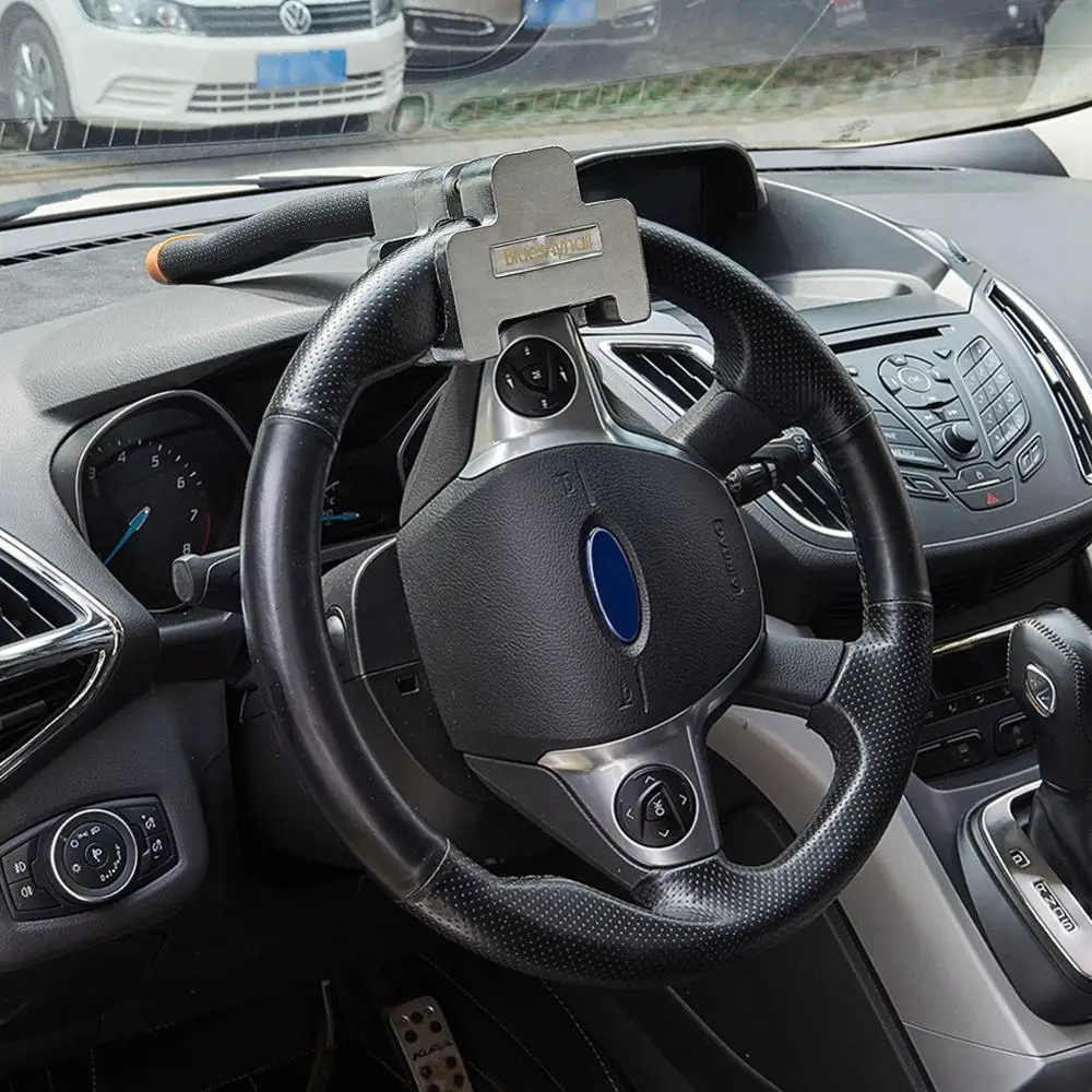 Универсальный Противоугонный замок на рулевое колесо с 2 ключами верхнее