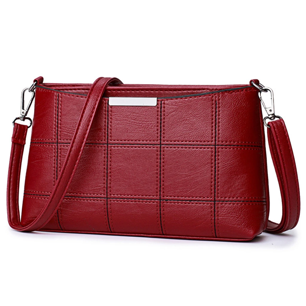 Luxury Leather Messenger Bags Women Clutch Mini Crossbody  Phone Coin Shoulder Bag Female Large Capacity Ladies Purse Zipper 820