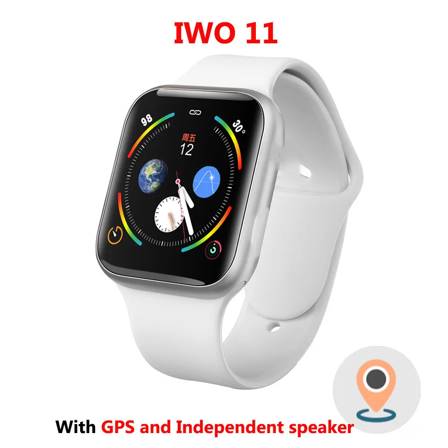 IWO 11 GPS Bluetooth Смарт часы 1:1 44 мм чехол для сердечного ритма кровяное давление 8 9 10