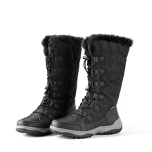 Лидер продаж; мягкие женские зимние сапоги; водонепроницаемые зимние сапоги; Цвет Черный