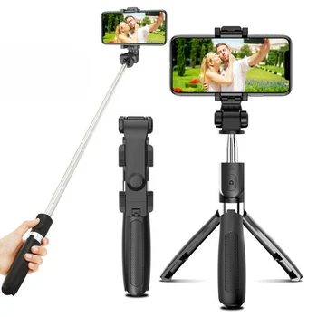 

3 in 1 Wireless Selfie Stick Tripod Extendable Telescopic Phone Stand + Remote Black/White GDeals