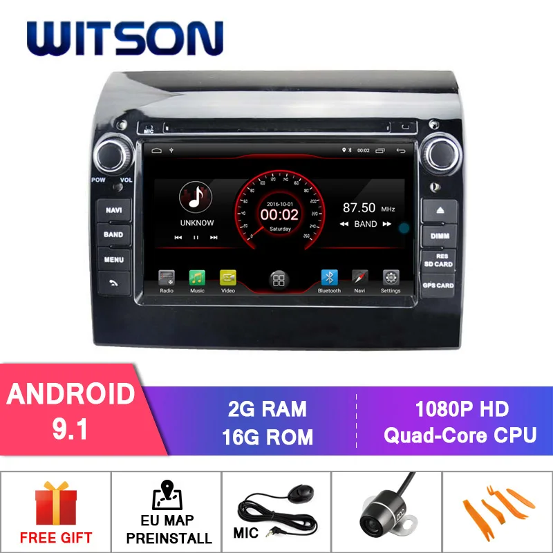 WITSON Android 9,0 ips HD экран для автомобиля FIAT DUCATO DVD gps Радио стерео 4 ГБ ОЗУ+ 64 Гб флэш 8 Восьмиядерный+ DVR/wifi+ DSP+ DAB+ OBD - Цвет: AC8227L Android 9.1