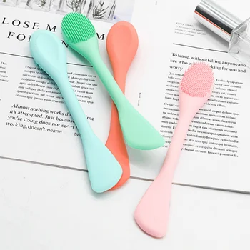 

Silicone Facial Mask Brush Face Brush Double-headed Cleansing Makeup Remover Face Brush Cleansing Brush Beauty Tools
