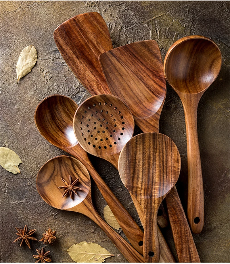 thailand teak wood spoon