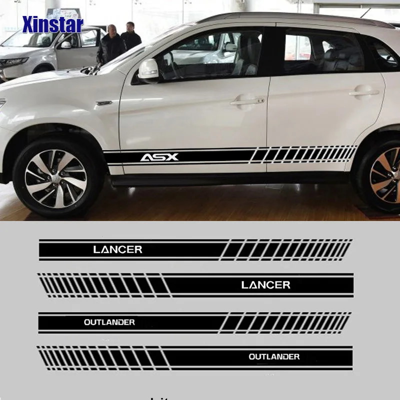 2 шт. наклейка на кузов автомобиля для MITSUBISHI ASX outlander lancer