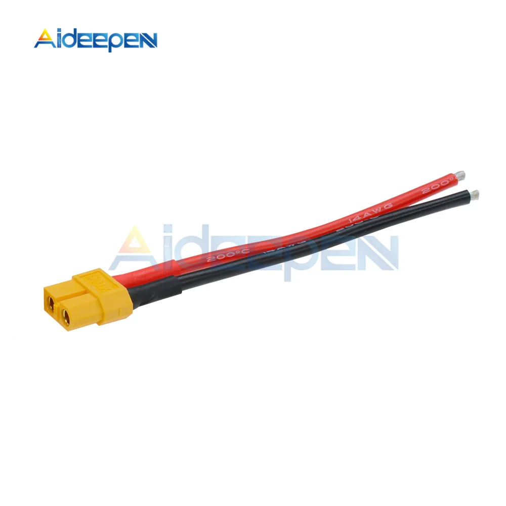 Connecteur XT60 Mâle Femelle 10cm 14AWG Silicone pour Modélisme