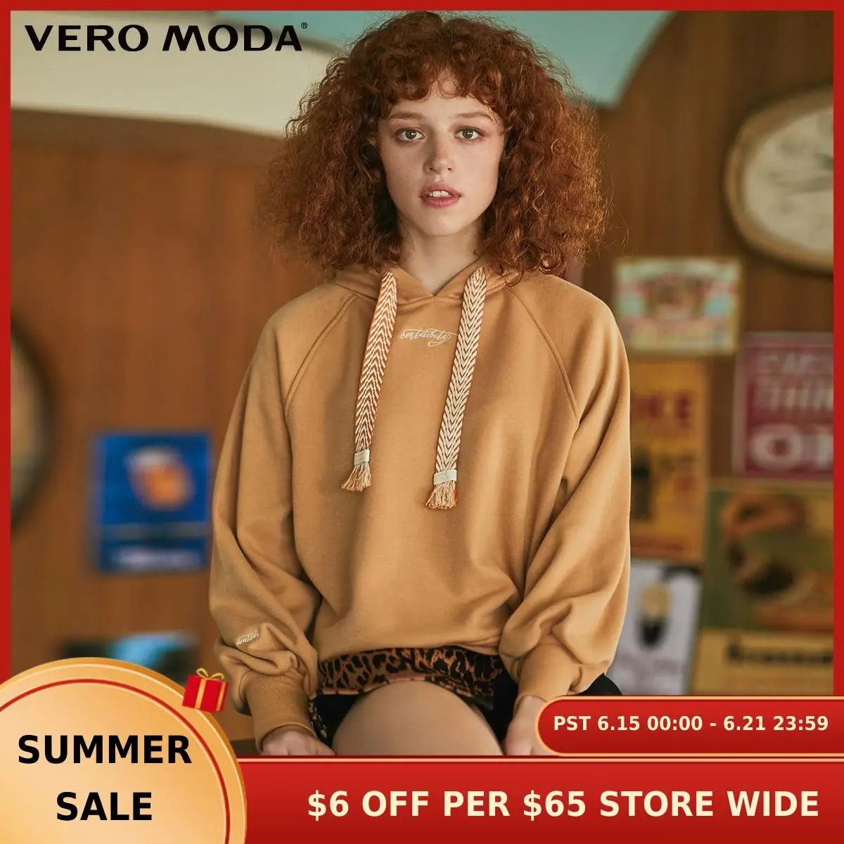 Новая Женская толстовка с вышитым буквенным принтом Vero Moda | 319433502|Толстовки и