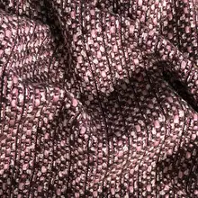 Фиолетовая полоска жаккардовая вышивка живопись твид полиэстер ткань пальто платье текстиль nappe rideau tissu Лоскутная Ткань C824