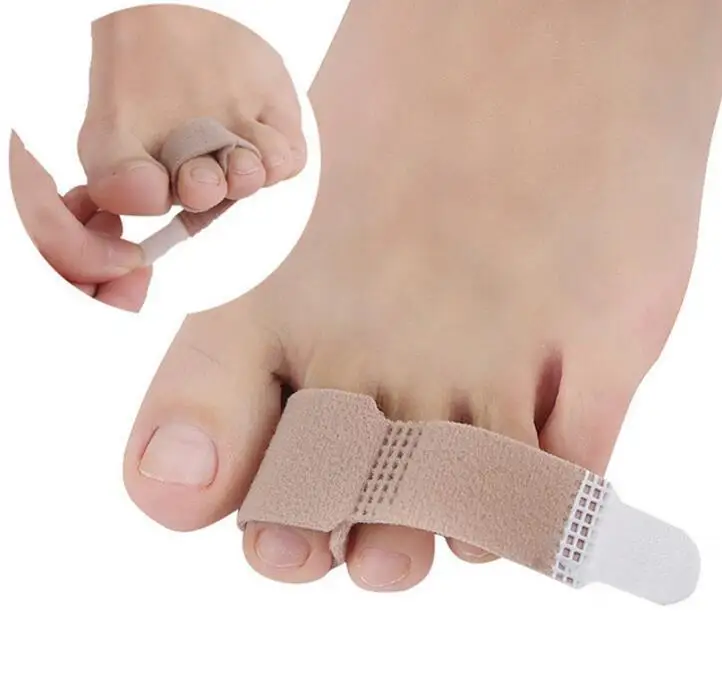 1Pc New Fabric Toe Finger Straightener Hammer Toe Hallux Valgus Corrector Bandage Toe Separator Splint Wrap Foot Stretcher Healt