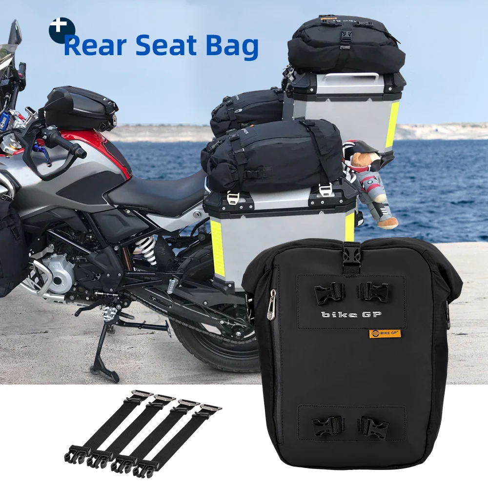 Motorcycle Tail Bag Waterproof Motorcycle Side Bag 30L Luggage Backpack Rear Seat Bags For