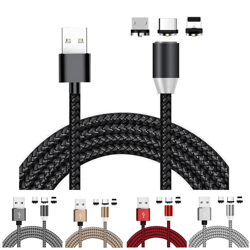 Магнитный кабель Micro USB 1 м со светодиодным индикатором для Samsung J3 2016 J5 J7 2017 A2 Core