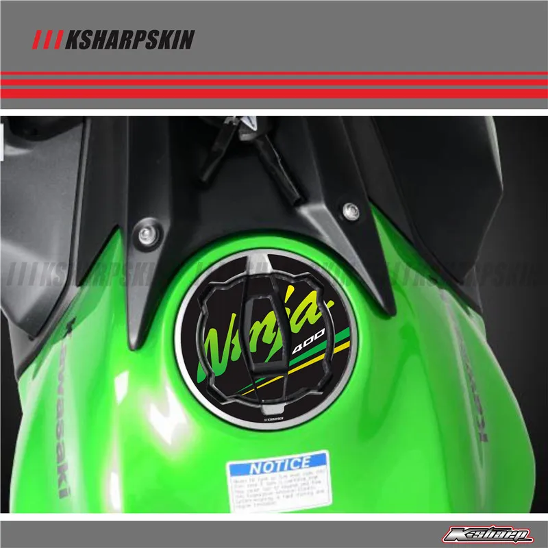 3D наклейка ADESIVI эмблема защитный Танк Pad Cas cap Fit KAWASAKI NINJA 400 NINJA400