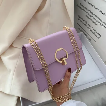 

Simple texture all-match messenger bag women's bag 2020 new fashion shoulder bag net red western style small square bag