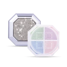 4 цвета, рассыпчатая пудра, отбеливающая кожу лица, прозрачный минеральный макияж, косметическая основа, установочная пудра