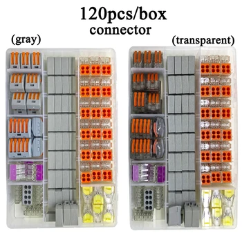 

Wire Connector 120PCS/Box Universal Compact Terminal Block Lighting Wire Connector For 5 Room Mixed Quick Connector