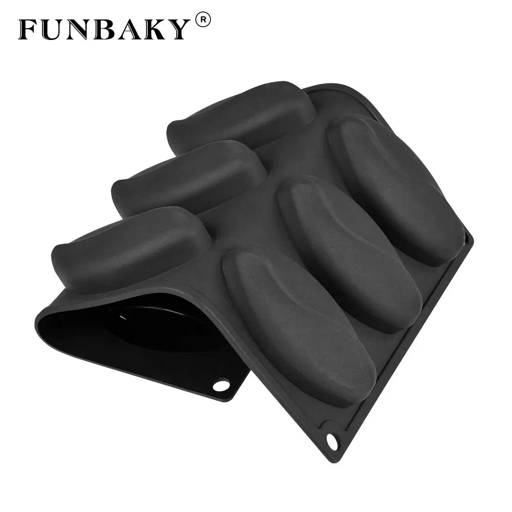Силиконовая форма для торта FUNBAKY овальной формы с 9 отверстиями украшения выпечки