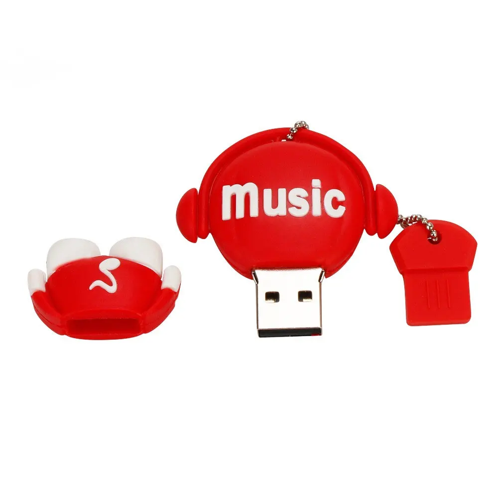 Музыкальный стиль usb флэш-накопитель 32 Гб мультфильм Прекрасный USB 2,0 4 ГБ 8 ГБ Флешка 16 ГБ флеш-накопитель 64 ГБ usb флешка 128 ГБ подарки