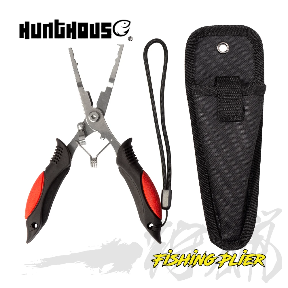 Hunthouse Fishing Plier Stainless Steel Lure Scissor Braid Line Cutter Hook Remover Tackle Tool Cutting Tongs | Спорт и развлечения