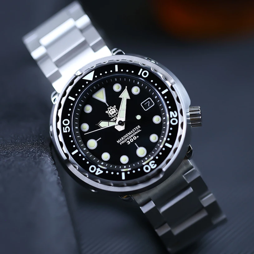 US $131.20 STEELDIVE1975 First Tuna Dive Watch Reengraved Automatic Watch Of Man Mechanical Watch NH35 300M Diver Watches Sapphire Crystal