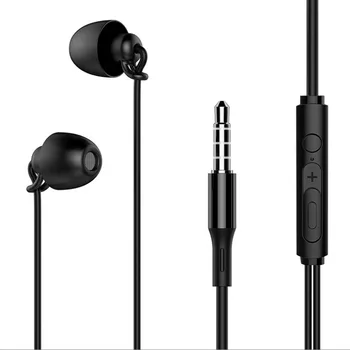 

Sleeping Earphone HiFi Soft Silicone Headset In-Ear Mobile Phone Earphone With Mic Noise Cancelling Earphone For Xiaomi Huawei