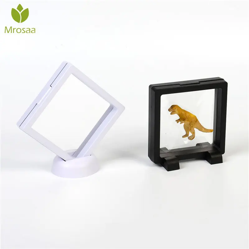 

Plastic Transparent Box Jewelry Box Organizer Ring Suspended Floating Holder Case Jewellery Gem Jewelery Stand Case Storage Box