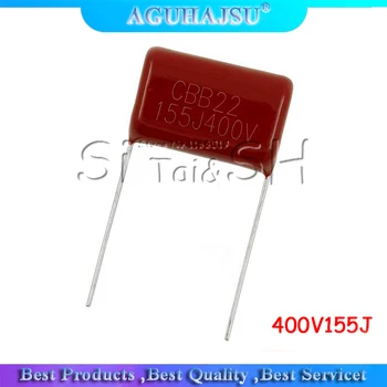 

10PCS 400V155J 1.5UF Pitch 20MM 400V 155 1500nf CBB Polypropylene film capacitor