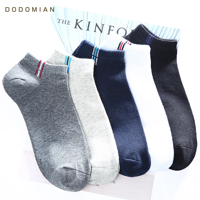 DO DO MIAN летние мужские носки 5 пара/упак дышащие хлопковые Чистый Цвет носки повседневные мужские носки Горячая Распродажа высокое качество