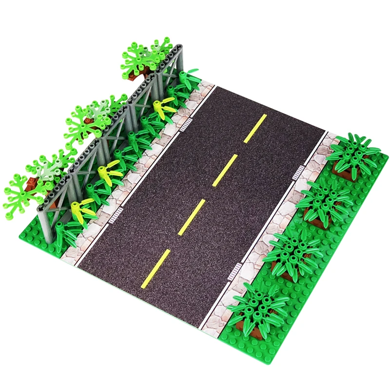 City Street View Legoingly BasePlate 3232 Road Parking Lot Base Plate Road Plate Building Blocks Bricks DIY Toys For Children (2)