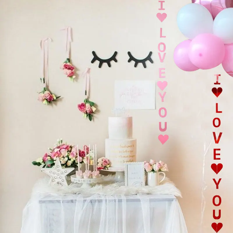 1 шт. DIY золотые/Серебристые/розовые красные бумажные флаги с надписью Happy Birthday