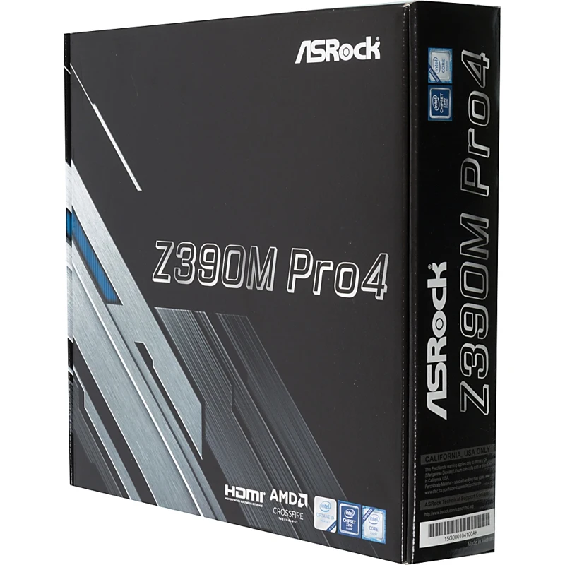 Материнская плата Asrock Z390M PRO4 Soc-1151v2 Intel Z390 4xDDR4 mATX AC`97 8ch(7.1) GbLAN RAID+VGA