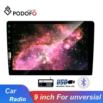 

Podofo 2 Din 9 Inch Car Multimedia Player Android IOS Mirror Link Car Radio Mp5 Car Stereo Player Bluetooth USB FM Auto-Radio