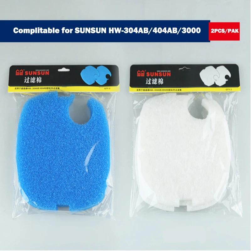 2 WHITE 2 BLUE YYAQUA 4 шт./компл. сине-белые канистра фильтра колодки фильтр грубой очистки губки Замена для SUNSUN HW-3000 запасные Запчасти - Цвет: 2 WHITE 2 BLUE